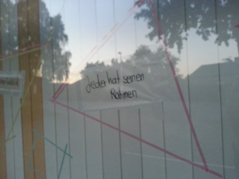 Teil einer Fenstergestaltung Teil einer Fenstergestaltung